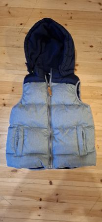 Kids Steppweste mit Kapuze, Gilet Gr. 116, Top Zustand