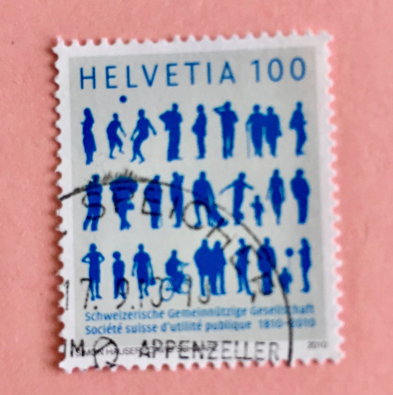 Tutti i francobolli: Nr.1354 mit Stempel 200 j.Schw.Gemeinn.Gesellschaft 2010    – Usato da Aarau venduto da Billa007