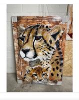 Gepard – Original auf Keilrahmen (137 × 94 cm)
