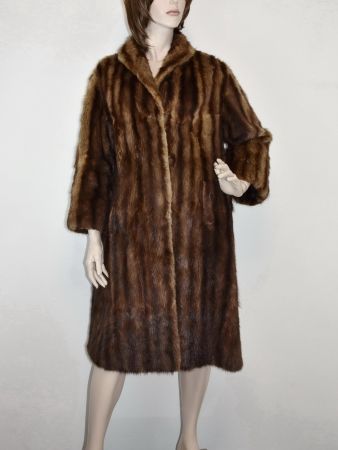 Nerz Pelz /Pelzmantel/Nerzfell/Vintage/braun,beige/Gr.M-L