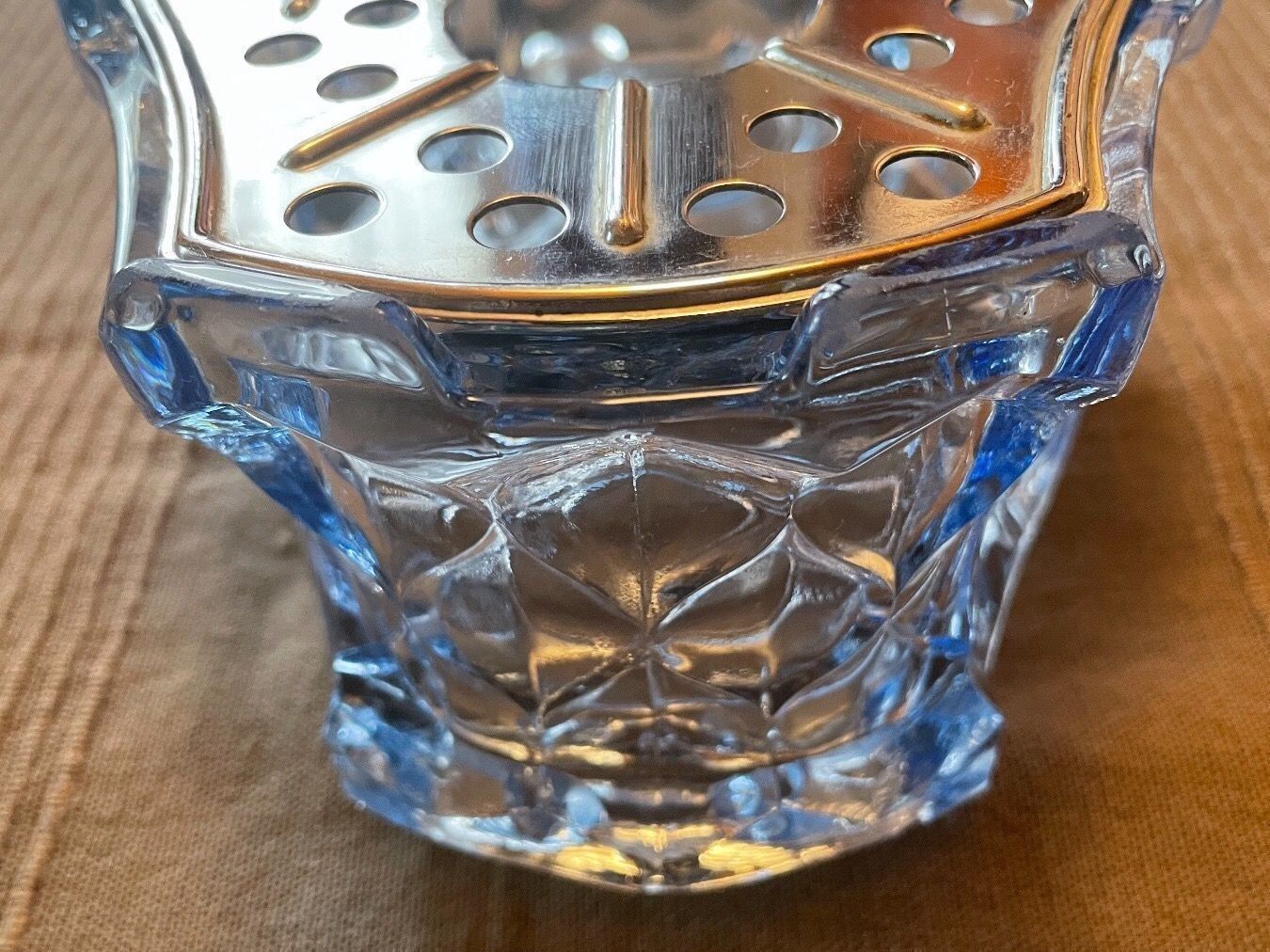 Bicchieri: Wärmeplatte aus Kristallglas hellblau – Usato da Bern venduto da Chraebu2 5