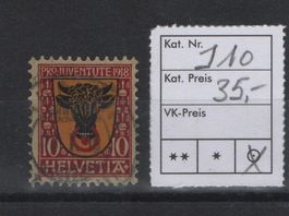 Pro Juventute Nr. J10 gestempelt super schön. Kat. 35.-