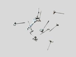 ⚠️ AB 1.-  Lot diverse Silberohrstecker ohne Verschlüsse