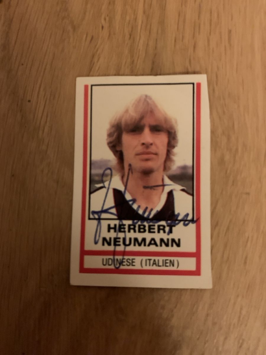 Autografi: Herbert Neumann Udinese Calcio Autogramm Paninibild Mini – Usato da Greifensee venduto da Bohne01