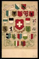 AK Zürich, Schweizer Wappen, Bern, Luzern, Uri