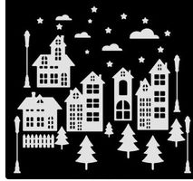 Neues Stanzschablonen-Set Winterstadt