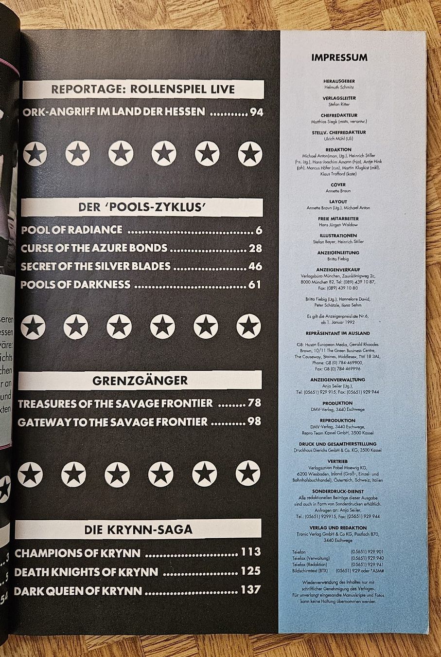 Revues & Magazines: ASM Extra Nr.2 SSI-Special - Aktueller Software Markt RPG – D'occasion à Grosshöchstetten par vampirehunterdpz 2