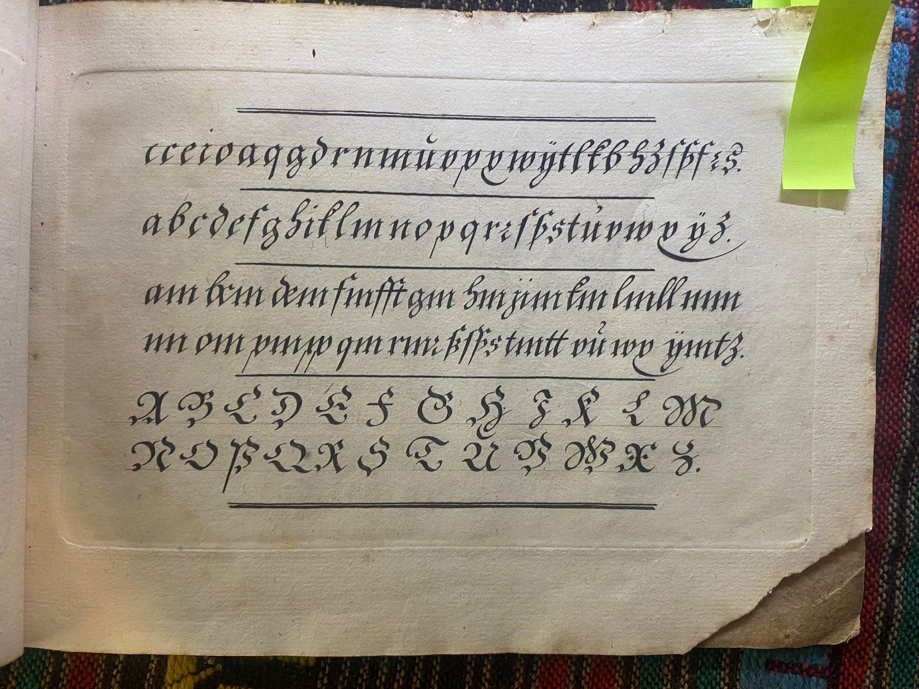 Dokumente: 1709 abc-Schriftenheft – Gebraucht aus Langendorf von Antik-Samariter 2