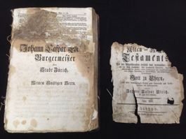 ANTIKE BIBEL AUS 1755 RARITÄT!