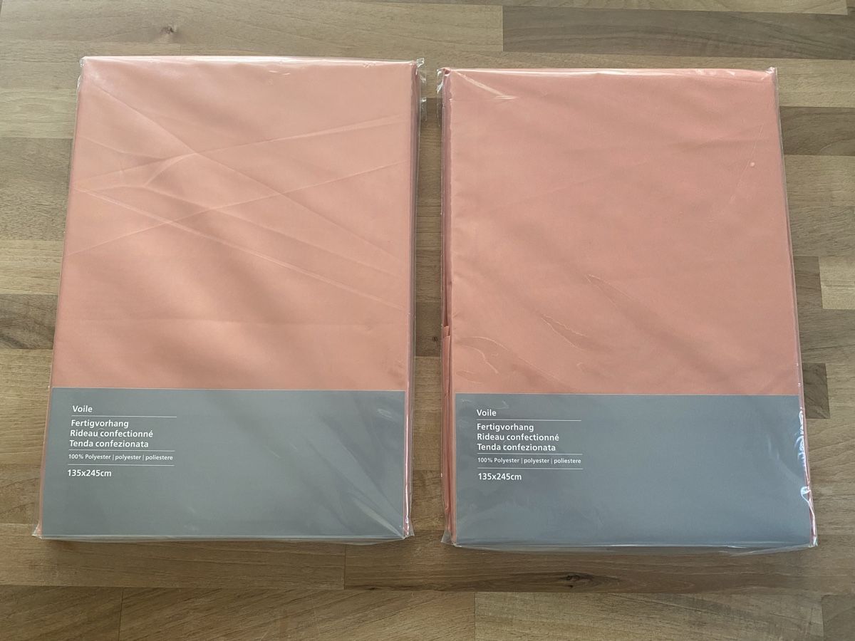 Tende: 2 Voile Vorhänge rosa 135x245cm neu – Nuovo e nell'imballaggio originale da Alchenflüh venduto da smart-