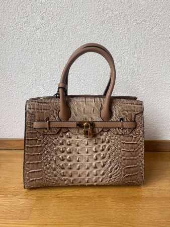 Elegante Handtasche in Kroko-Optik - Herbst Must-Have!