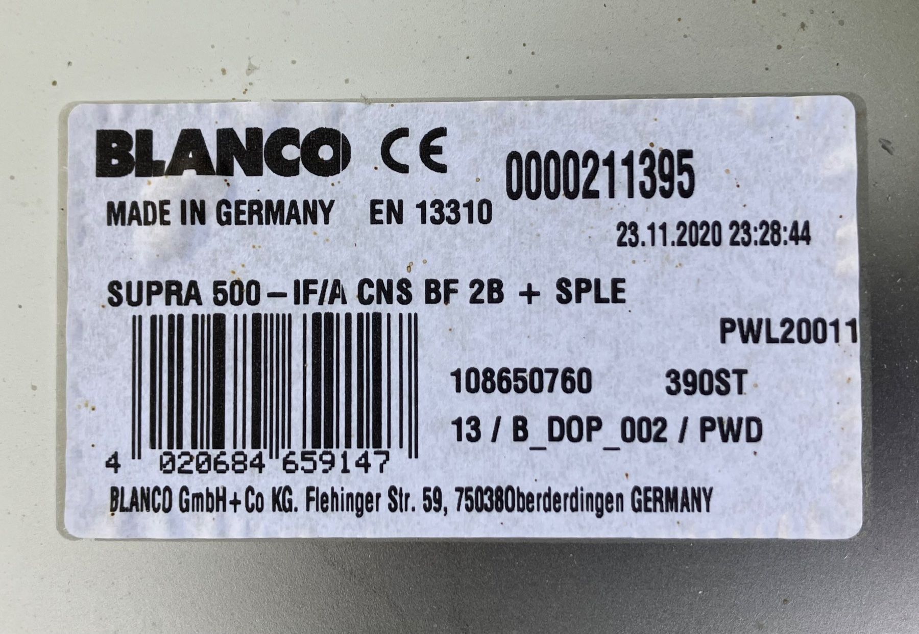 Blanco Lavabi & lavandini: Spülbecken BLANCO SUPRA 500 / Edelstahl – Usato da Unterlunkhofen venduto da Pirol37 6