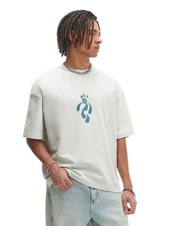 Skater Männer T-Shirt mit Aufdruck CROPP gr XS/S oversize