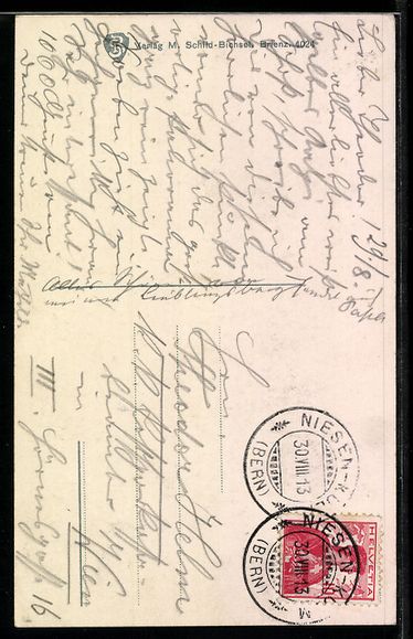 Cartoline postali: Niesenbahn, Ausweiche II. Sektion an der – Usato da Berlin venduto da bartko-reher 1