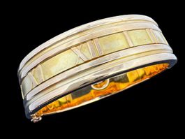 Tiffany & Co Atlas Armreif 18k Gelbgold Länge 16.9cm *S2555