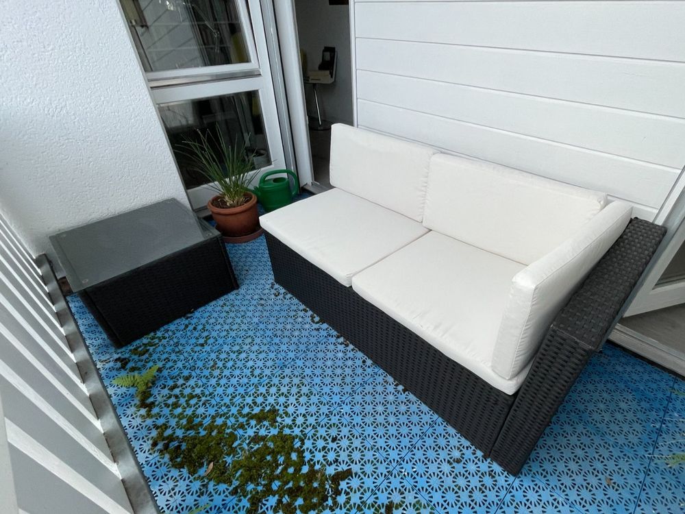 Gemütliche 2er Garten Lounge inkl. Tischchen Kaufen auf Ricardo