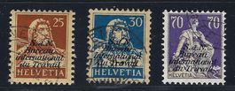 1924-28 Dienstmarken BIT (D IV) Nr. a/16-19 gest. ʘ, KP 54.-