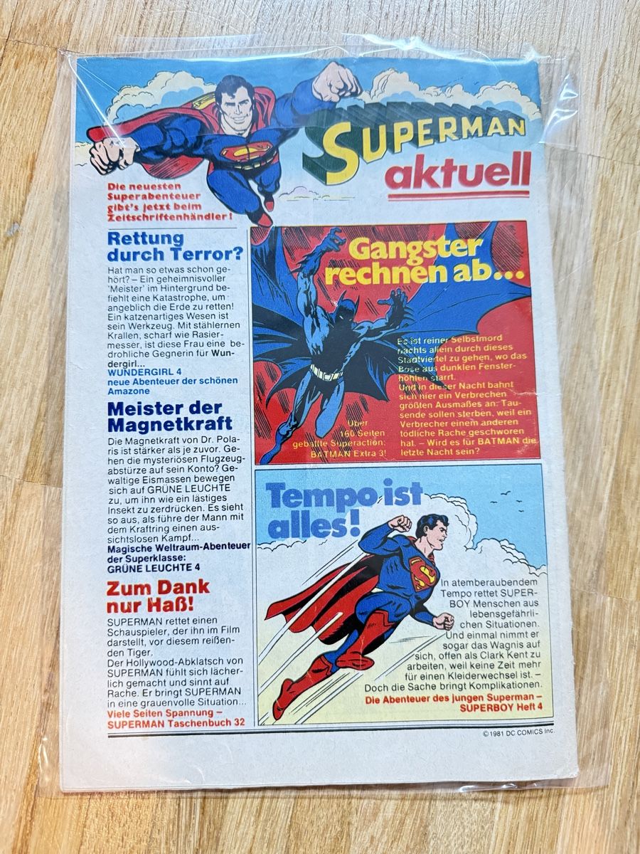 Fumetti: 🚨 • Superman / Batman Comic  – Usato da Allschwil venduto da Collector.Shop.Swizz 1