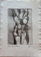 Hans-Peter von Ah, Orig. Radierung, Akt, handsigniert, 1967
