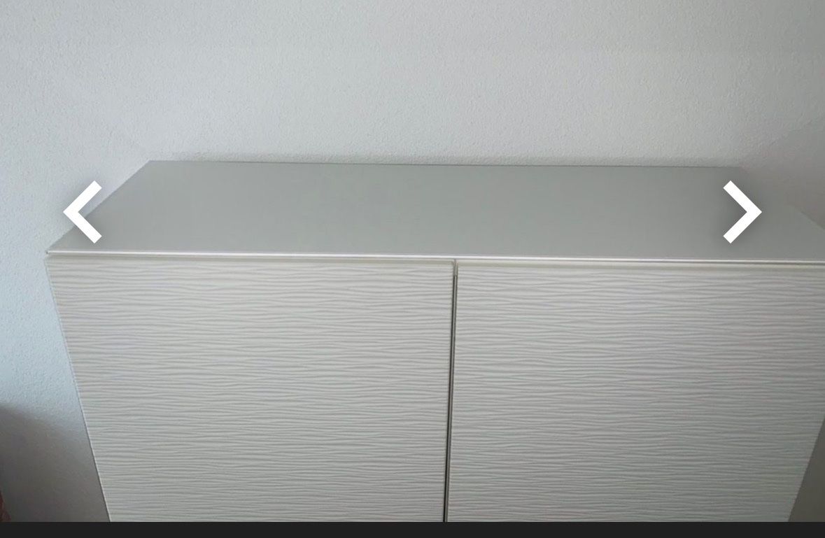 Ikea Cassettiere: Besta Möbel mit Laxviken Türen und Glasabdeckung – Usato da Zürich venduto da Cosmo_zh 2