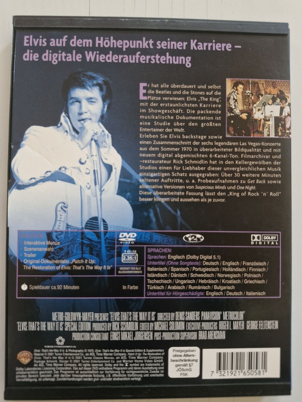Tutti i DVDs: Elvis That's The Way It Is Special Edition DVD – Usato da Münchwilen TG venduto da Smooth1 1