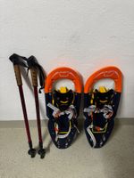 Schneeschuhe 2 Paar, Grösse 38 - 45 + 2 Paar Wanderstöcke