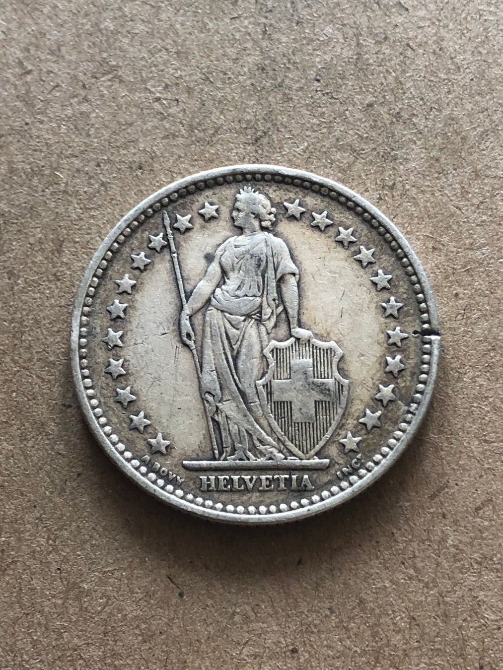 Alle Münzen: 2 Fr. 1911 – Gebraucht aus Schötz von Odpa 1