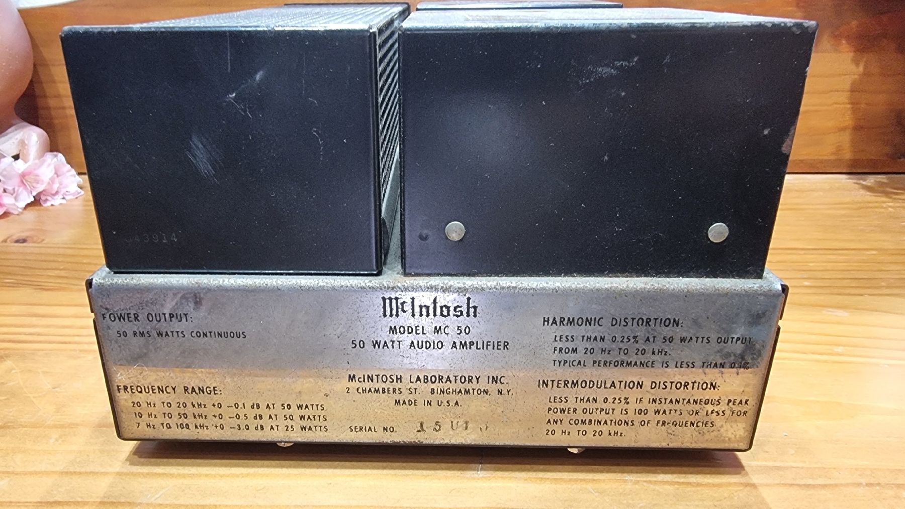 McIntosh Verstärker: McIntosh MC50  – Gebraucht aus Schöfflisdorf von Silvervintage.CH 3