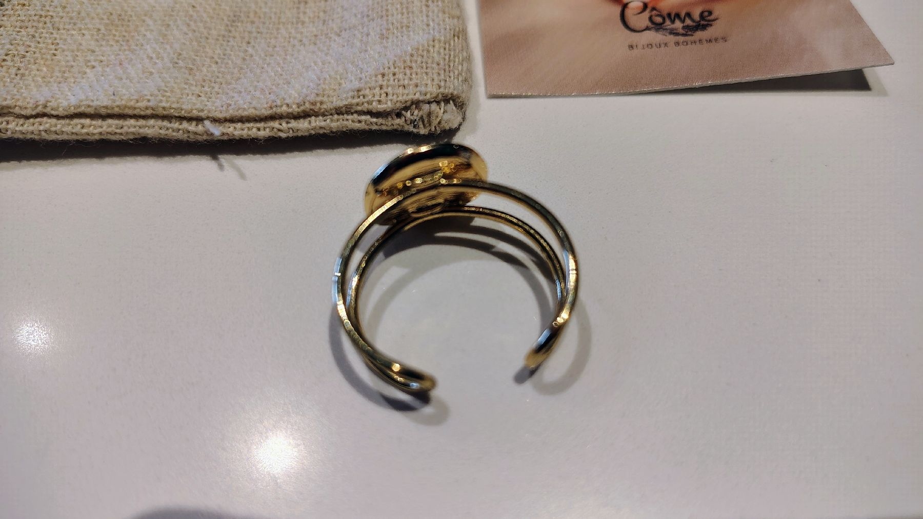 Anelli: Bague ajustable marque Come – Nuovo e nell'imballaggio originale da Puidoux venduto da Sophia70 1