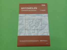 Landkarte Spitzmeilen 1:25'000