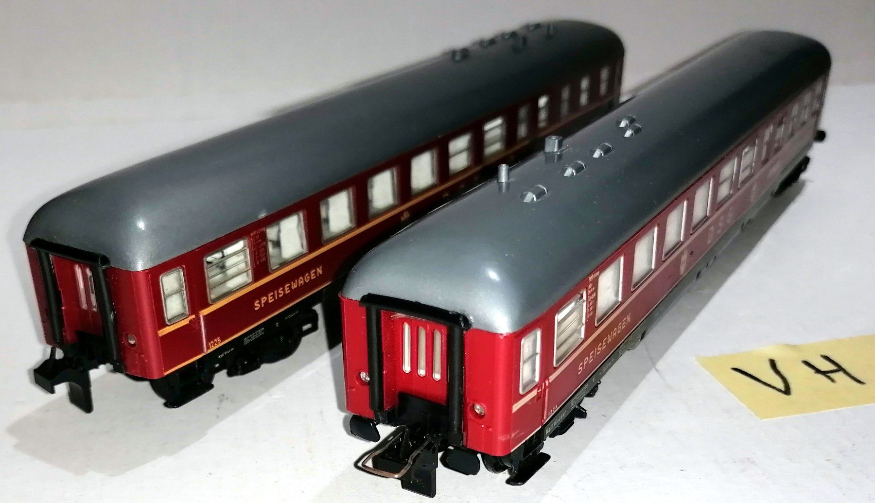 Trix Modellini di ferrovie: VH) Trix Express 2x DSG Speisewagen – Usato da Brittnau venduto da Regina35