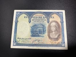 500 pesetas 1927