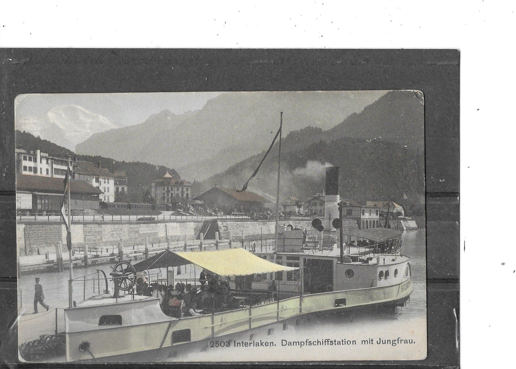 Cartoline postali: BE  Interlaken Dampfschiffstation – Usato da Schocherswil venduto da Wilare
