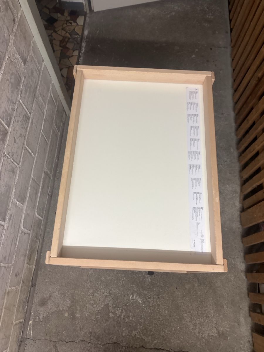 Ikea Fasciatoi & Accessori: Changing table wooden frame white shelves used – Usato da Siebnen venduto da ceg_nm65 2