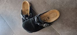 Birkenstock Boston braided Wildleder schmal Gr.38