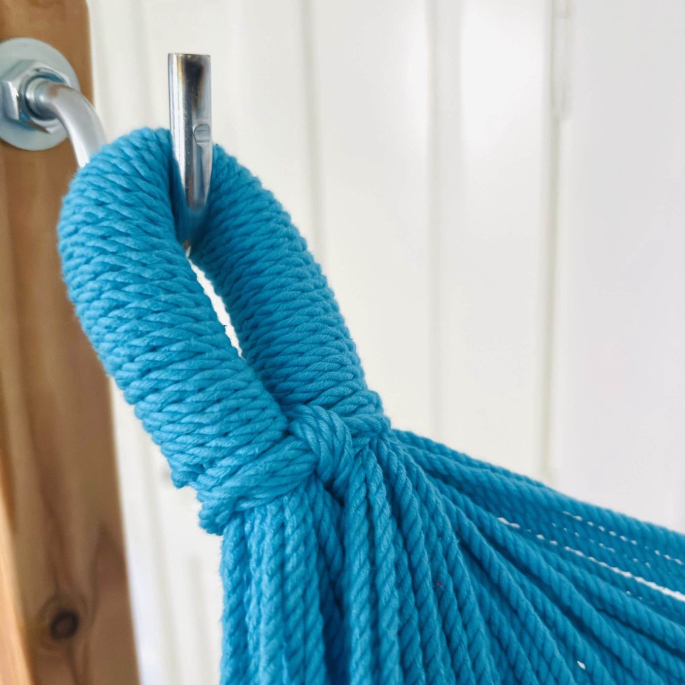 Poltrone pensili da giardino: MacaMex Netz-Hängesessel-SET Azure Baumwolle – Nuovo e nell'imballaggio originale da Tulln venduto da HaengemattenShop 5