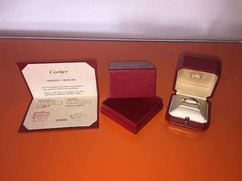 Bague Cartier love en Platine taille 63