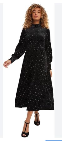 Neu!! Samt Kleid Schwarz Gr.L für Damen.