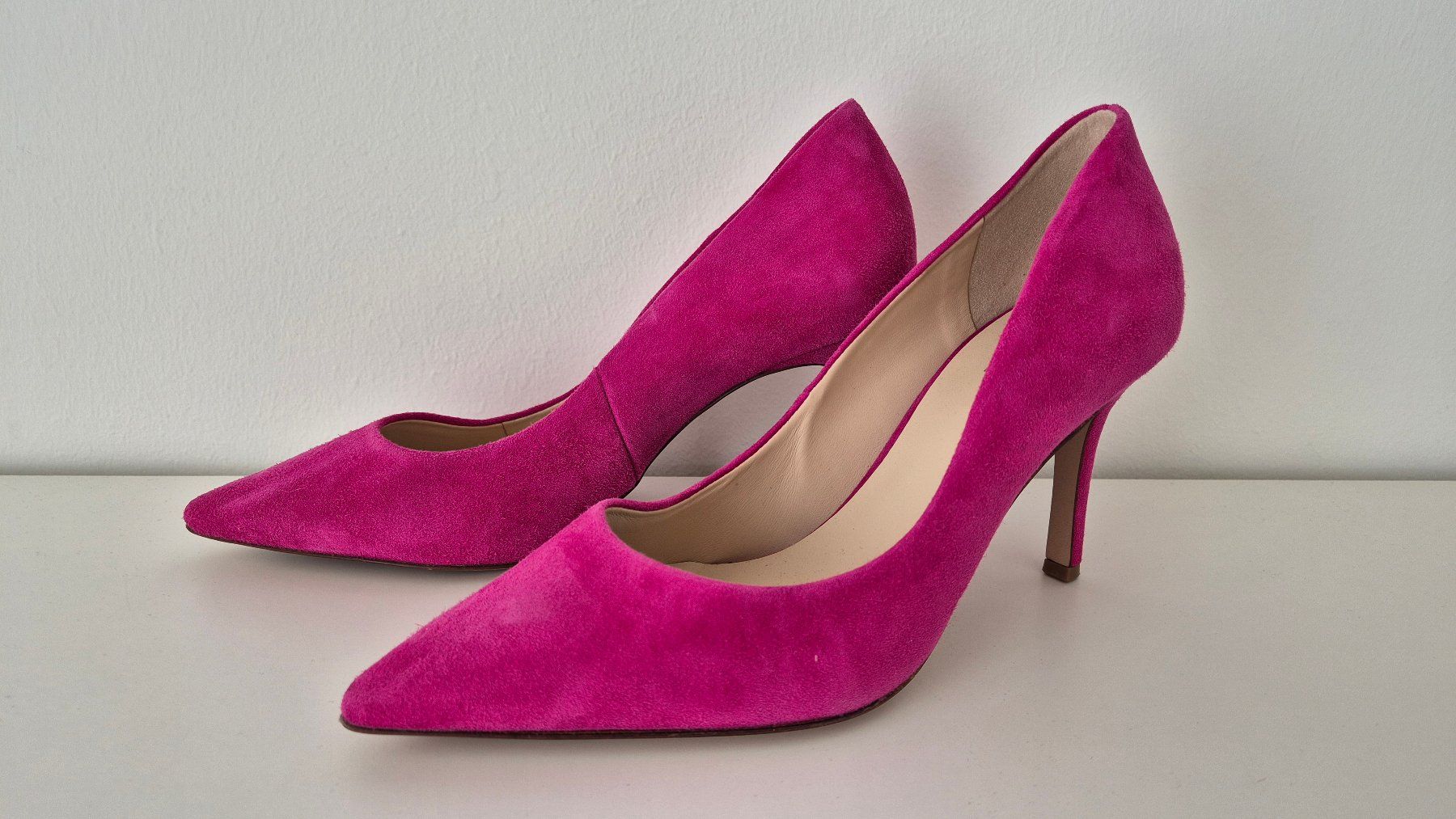 Högl Damenschuhe: HÖGL Wildleder-Pumps, pink, Gr. 37.5 – Neu (gemäss Beschreibung) aus Münchenstein von Trinity