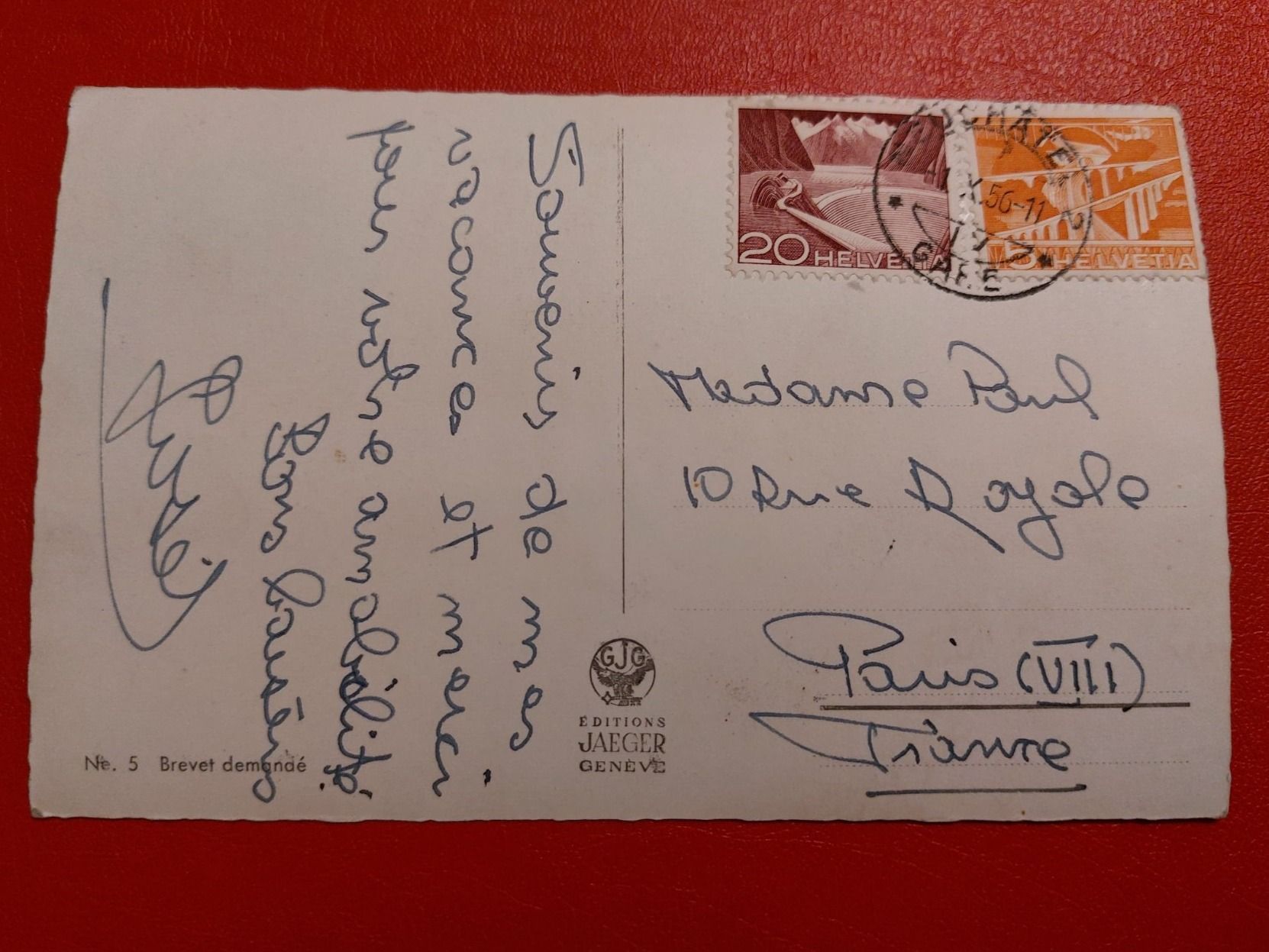 Cartoline postali: Souvenir de Neuchâtel 1956 – Usato da St-Légier-Chiésaz venduto da Theo006 1