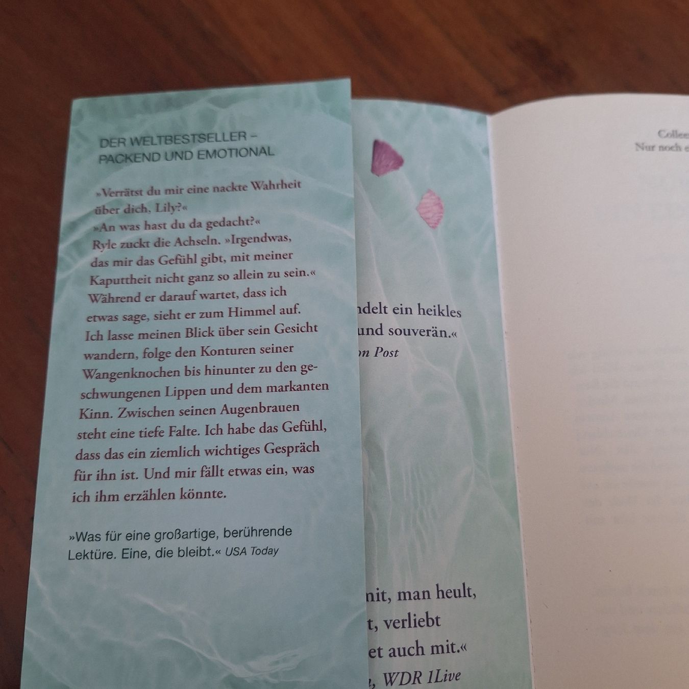 Bücher: Colleen Hoover Nur noch ein einziges Mal – Gebraucht aus Schübelbach von rab02 2