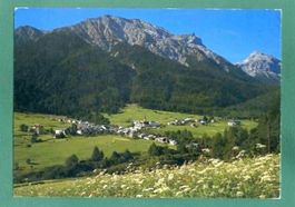 Sta. Maria, Val Müstair mit Piz Lad, 1987, gelaufen