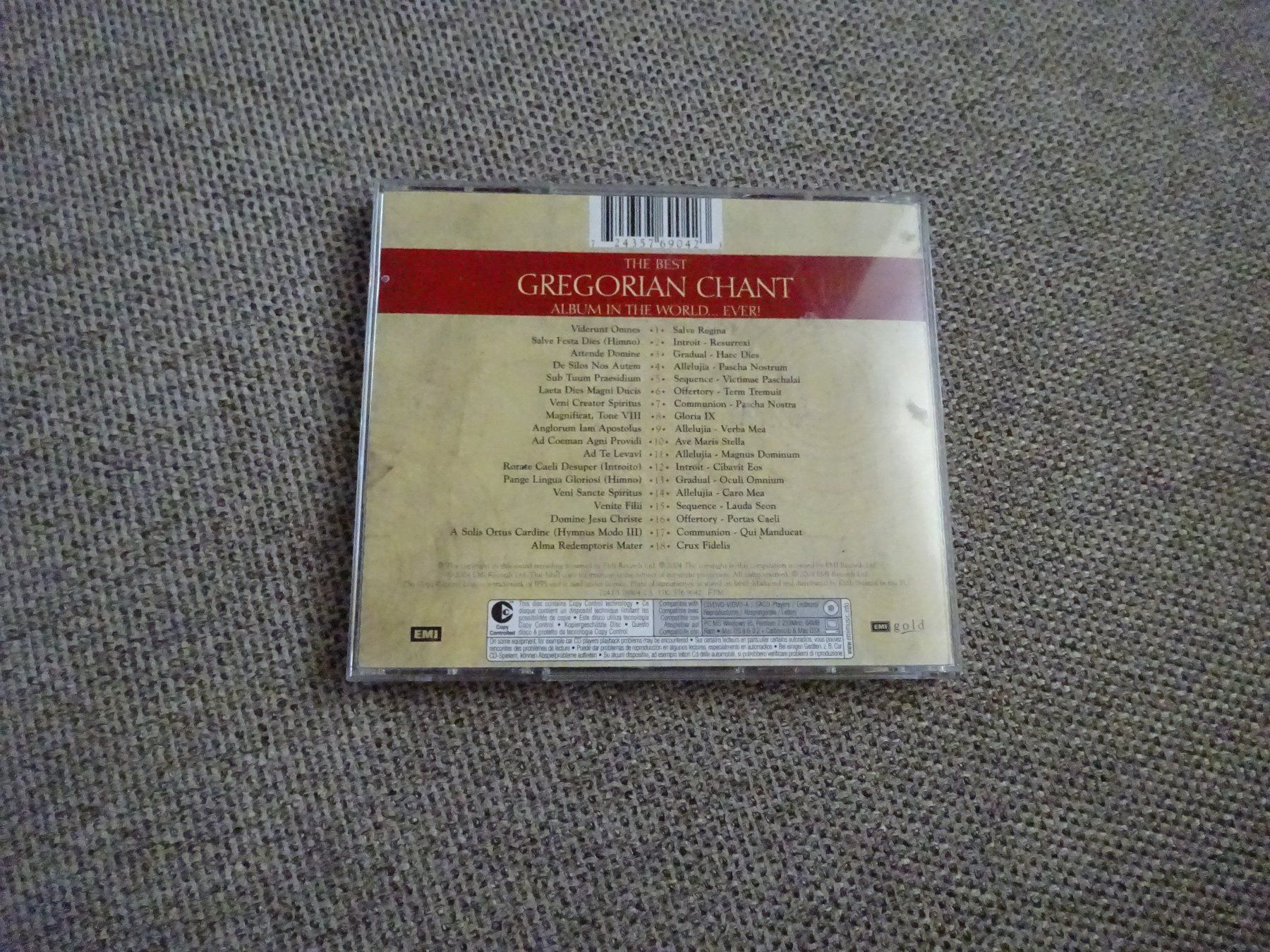 CD: The Best/Gregorian Chant/DCD – Nuovo (secondo la descrizione) da Rothrist venduto da Mistery1 1