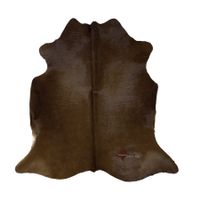 echtes Kuhfell Teppich Brown