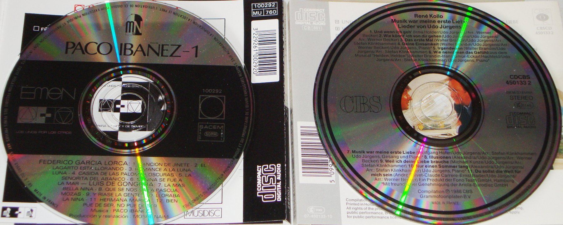 CD: 2CD's - René Kollo & Paco Ibanez – Usato da Unterbäch venduto da hiliq 4