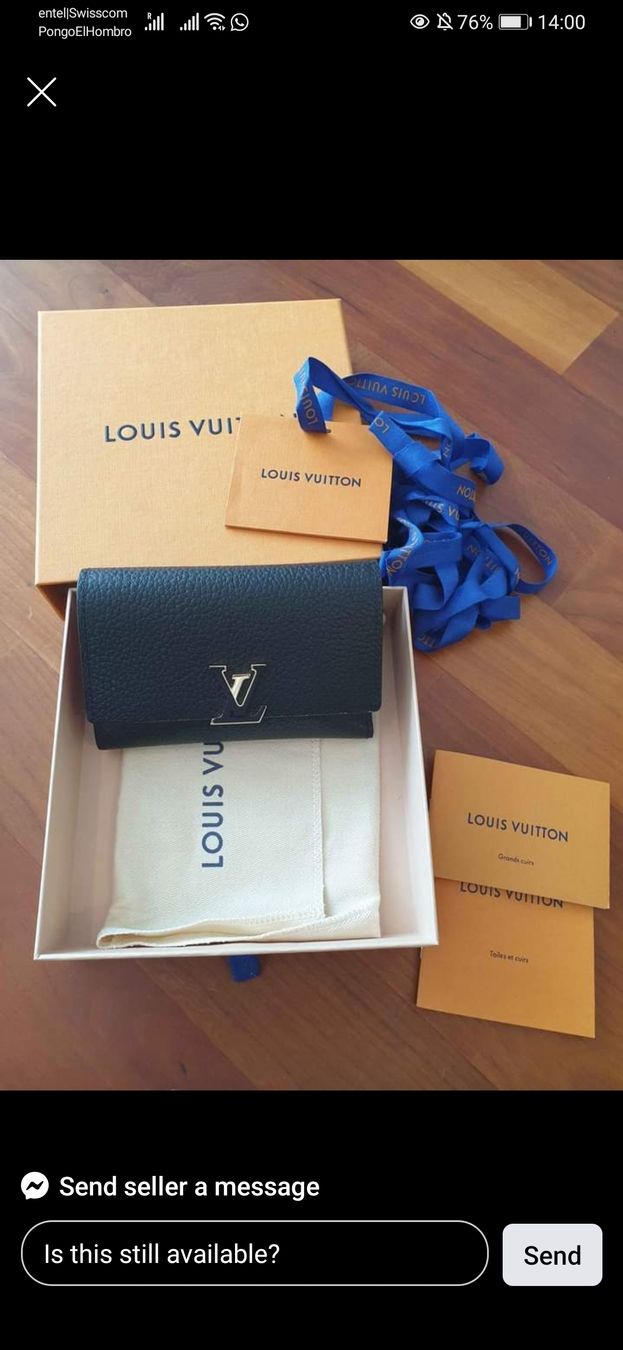 Louis Vuitton Portamonete: Louis Vuitton Capucines Portemonnaie – Usato da Boll venduto da BernerIn_89 1