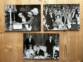 3 Fotos Queen Elizabeth II. Paris 1957