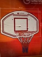 Basketballkorb Weiss 109x71x3 cm