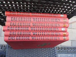 Antike Bücher das grosse Weltgeschehen Band 1 bis 6 von 1942