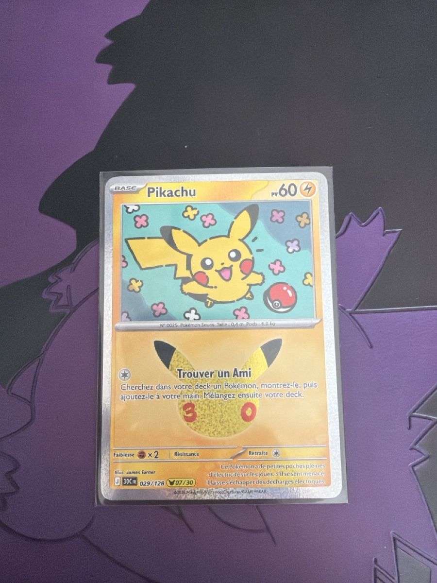Pokémon Carte collezionabili: Pokémon 30 ans Pikachu 07/30 FR – Nuovo (secondo la descrizione) da Pensier venduto da swerrmich